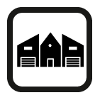 Pictogramme bâtiment industriel et agricole, RLCM, votre menuisier et charpentier à La Copechagnière